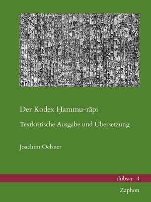 cover image of Der Kodex Hammu-rapi